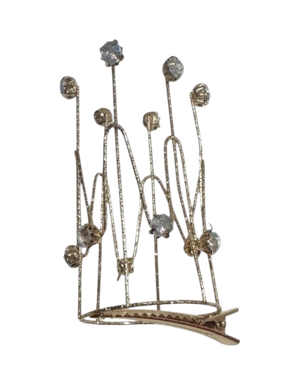 Mini Gold Crown Hair Pin Celebration Party Queen
